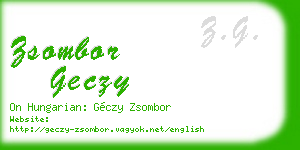 zsombor geczy business card